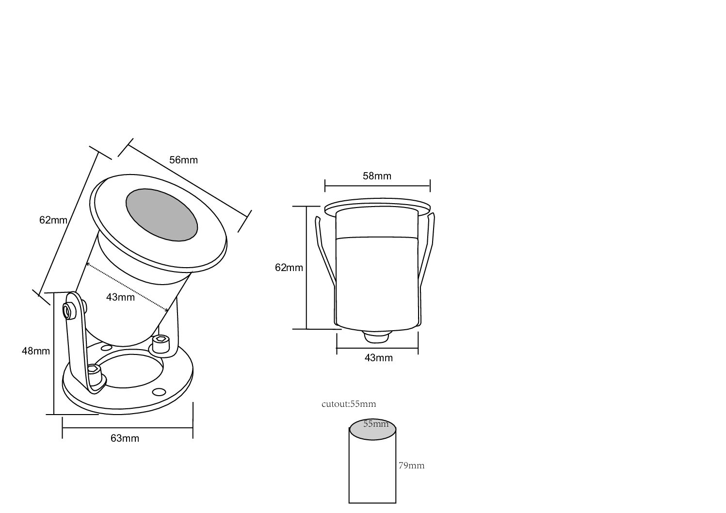 Underwater Spotlight (Surface) GA-SUS08S - Image 6